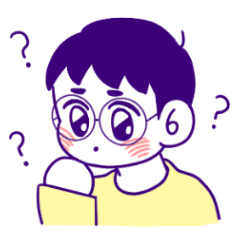 [LINEスタンプ] メガネの少年