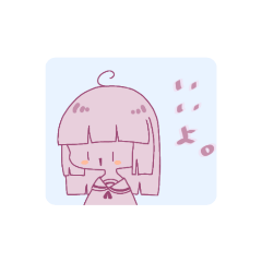 [LINEスタンプ] 一言で伝えるぱっつんの子
