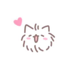 [LINEスタンプ] もふもふでふわふわのねこ