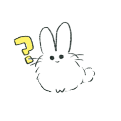 [LINEスタンプ] ふわふわうさぎだま