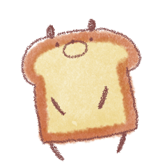 [LINEスタンプ] くま食パン