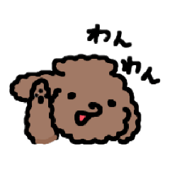 [LINEスタンプ] プードルのプクちゃん↯