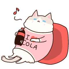 [LINEスタンプ] コーラ猫