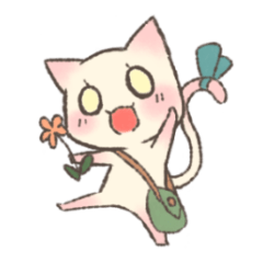 [LINEスタンプ] ふんわりこねこのモモちゃん