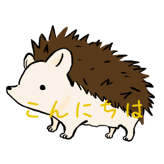 [LINEスタンプ] ハリネズミ：日常＆丁寧言葉