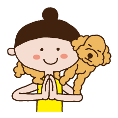 [LINEスタンプ] ヨギーニと犬のヨガスタンプの画像（メイン）