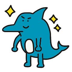 [LINEスタンプ] イルカ星人ばんちゃん