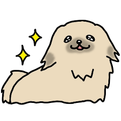 [LINEスタンプ] 犬種別ペキニーズ（英語Ver）