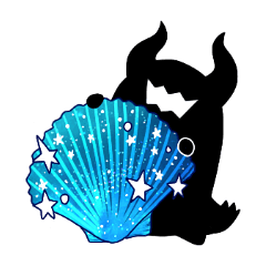 [LINEスタンプ] ホシクイと星の海の貝殻スタンプの画像（メイン）