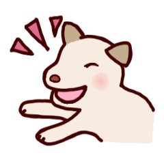 [LINEスタンプ] 毎日使える！犬のシロちゃんスタンプ