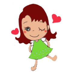 [LINEスタンプ] 可愛い女の子の言葉