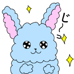 [LINEスタンプ] ゆるっとふわふわくもうさぎ