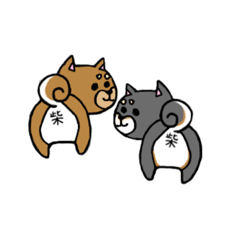 [LINEスタンプ] ふりむけば しば