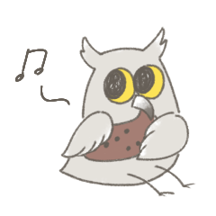 [LINEスタンプ] フクロウ(語彙力)