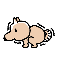 [LINEスタンプ] シバちゃん（雑種）