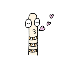 [LINEスタンプ] ゆるーいちんあなごさん 01.