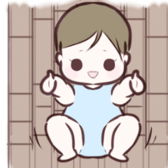 [LINEスタンプ] 赤ちゃんの日常〜男の子〜の画像（メイン）