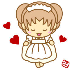 [LINEスタンプ] まみんこの毎日使えるメイドさんスタンプ