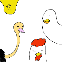 [LINEスタンプ] 愉快な鳥の仲間達