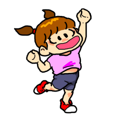 [LINEスタンプ] 元気女子児童風味