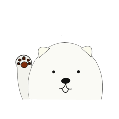 [LINEスタンプ] しろ犬しろ太