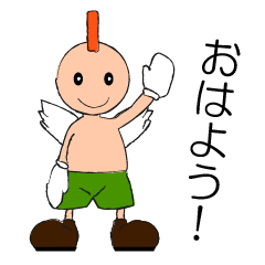 [LINEスタンプ] モヒカン天使の日常