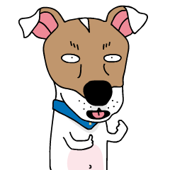 [LINEスタンプ] ぷよ ジャック ラッセル テリア犬 アニメ 4の画像（メイン）