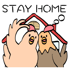 [LINEスタンプ] ちゃちゃとくりくりのSTAY HOME