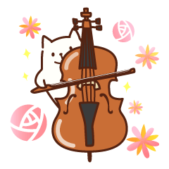 [LINEスタンプ] ネコの音楽隊