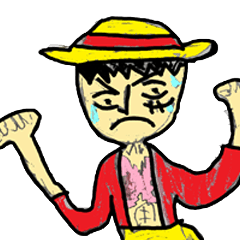 [LINEスタンプ] ONE PIECE 5歳が描いたスタンプ vol2