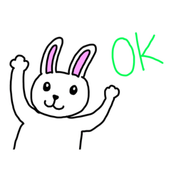 [LINEスタンプ] 手書きうさぎちゃん❣️