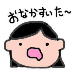 [LINEスタンプ] 食べ物と女の子と時々アニマル