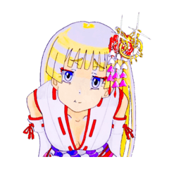 [LINEスタンプ] 頑張る巫女お姉さん11