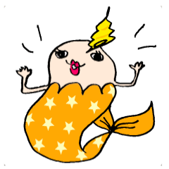 [LINEスタンプ] 人魚ひめ子