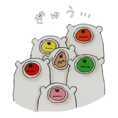 [LINEスタンプ] sKetChboOok3 めかくしくまさん。