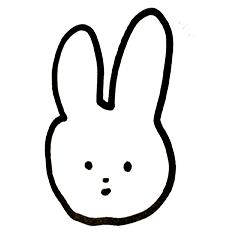 [LINEスタンプ] しろとはいのうさぎ