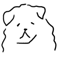 [LINEスタンプ] トーキング動物 (犬）