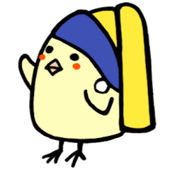 [LINEスタンプ] 名画の中のピーコ
