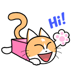 [LINEスタンプ] ほしにゃんの小箱遊び（ピンクバージョン）