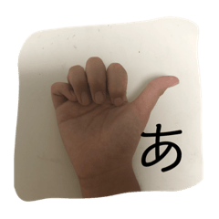 [LINEスタンプ] 指文字最高