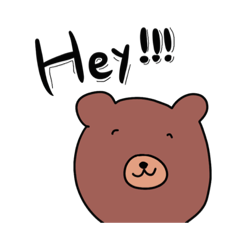 [LINEスタンプ] ずっと動かないクマちゃん