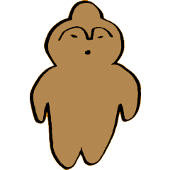 [LINEスタンプ] 土偶 無言の圧力スタンプ