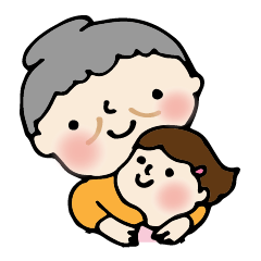 [LINEスタンプ] 孫大好きばあさん