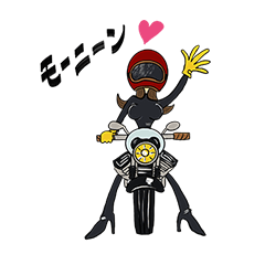 [LINEスタンプ] バイク女子のスタンプ