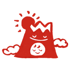 [LINEスタンプ] 子宝・安産祈願の赤富士の画像（メイン）