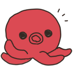 [LINEスタンプ] 浮遊するタコちゃんスタンプ