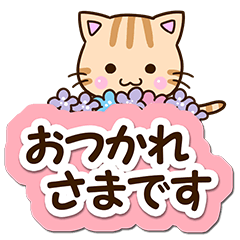 [LINEスタンプ] 大人な返信☆おちゃめなトラネコ