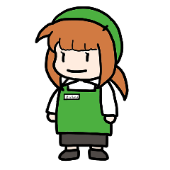 [LINEスタンプ] スタッフちゃん