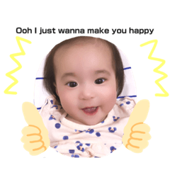 [LINEスタンプ] Make you happy (cocover.)