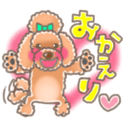 [LINEスタンプ] トイプードルのシュガーちゃん